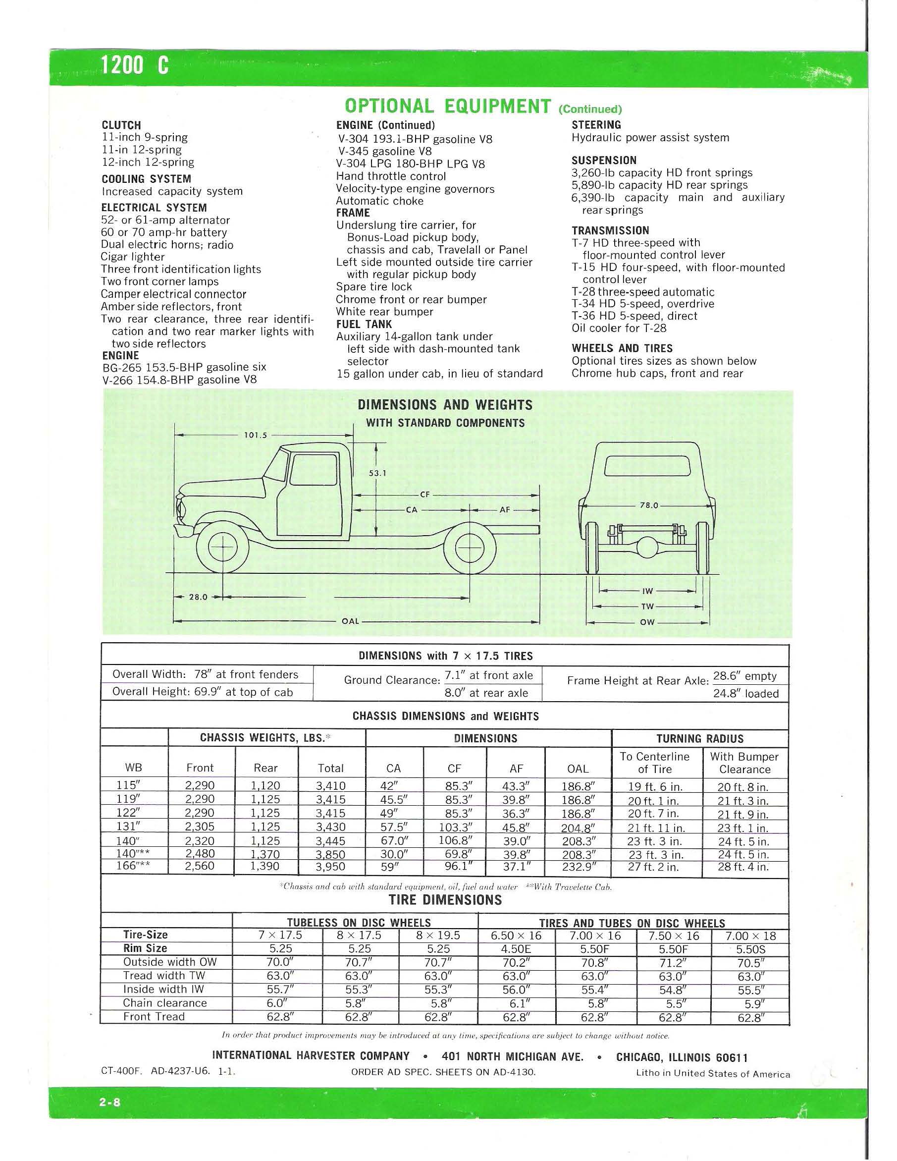 1968 International 1200C Folder Page 1